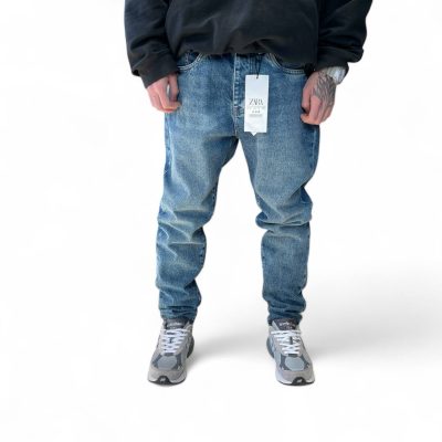 شلوار مام استایل آبی روشن