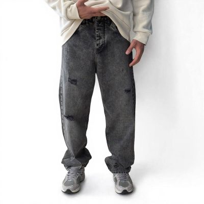 شلوار بگ زپدار